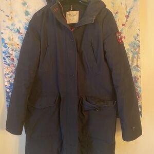Tommy Hilfiger Dark Blue Hooded Ski Jacket
